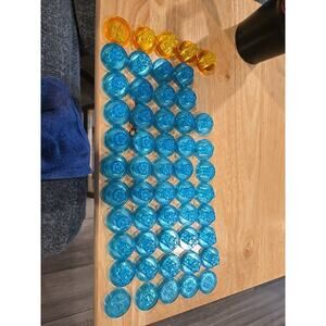 Lego Dimensions Toy Tags Discs Vehicle and Minifigure Stand Lot of 53